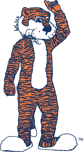 Auburn Tigers 1981-2005 Mascot Logo vinyl decal